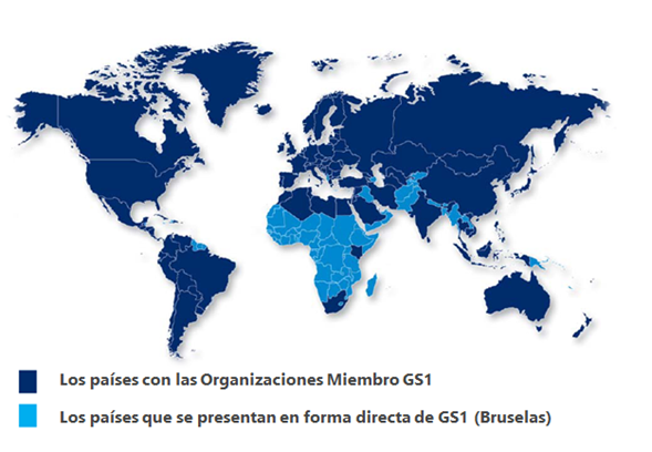 Mapa GS1